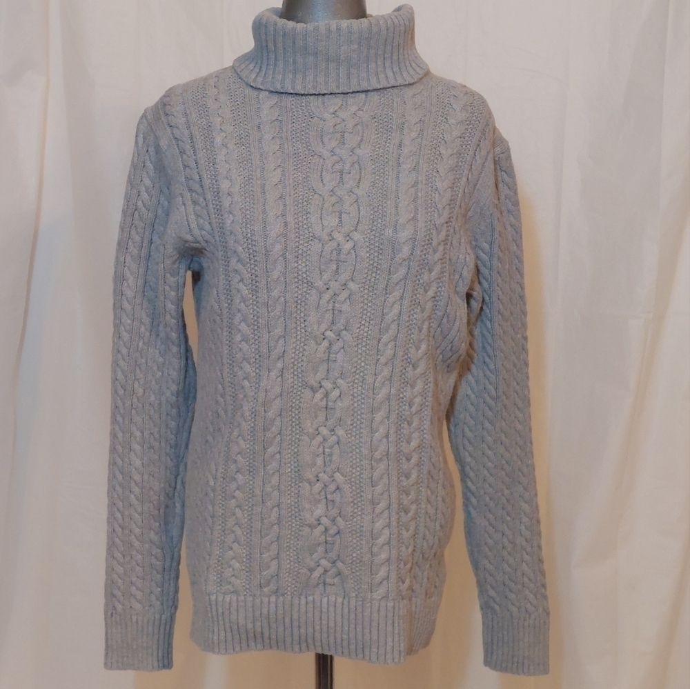 Amazon Essentials Warm Gray Turtleneck Sweater Si… - image 2